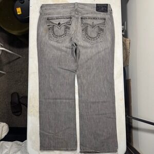 VTG True Religion Billy Gray Jeans Mens 42x34 Studded Flap Pockets USA Bootcut